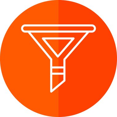 modada izole edilmiş arkaplanda huni simgesi 