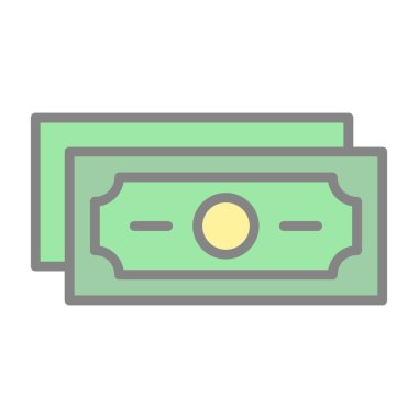 Web ve mobil uygulama tasarımınız için para simgesi, dolar logosu konsepti 