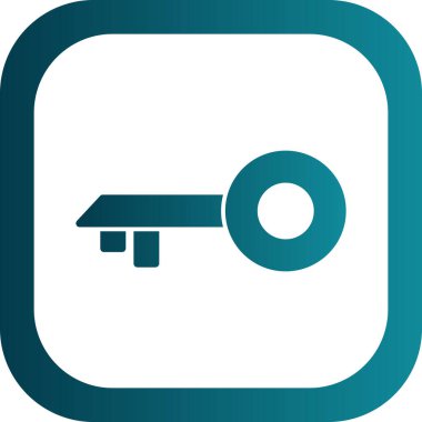 anahtar simgesi, vektör illüstrasyonu basit tasarım