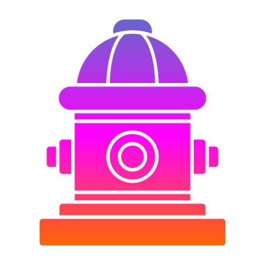 itfaiye musluğu simgesi, vektör illüstrasyonu 