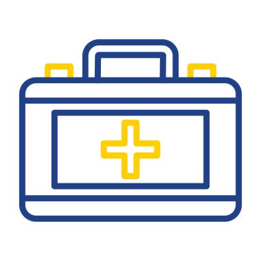 ilk yardım kiti vektör simgesi 