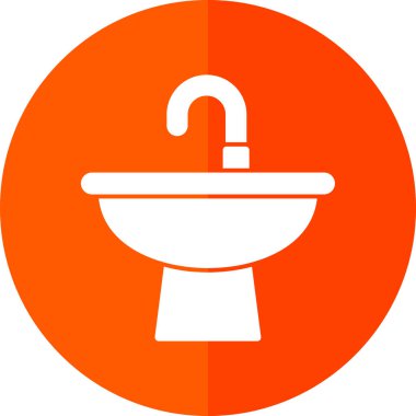 Tuvalet. Web simgesi basit illüstrasyon