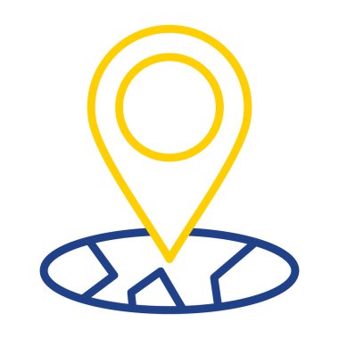 Harita işaretleyici. konum haritası simgesi 