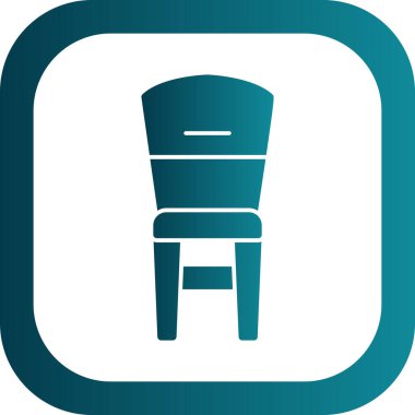 Sandalye. Web simgesi basit illüstrasyon                    