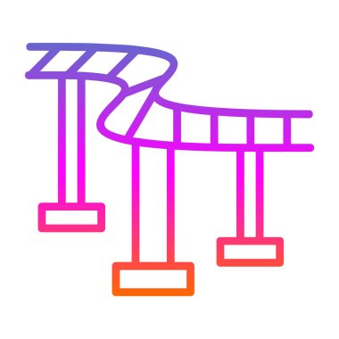  Hız treni simgesi, vektör illüstrasyonu 