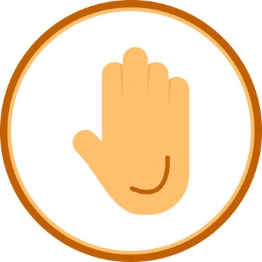 El simgesinin vektör illüstrasyonu 