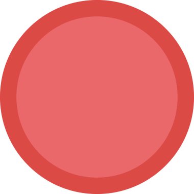 kırmızı renk vektörü ile daire şekli