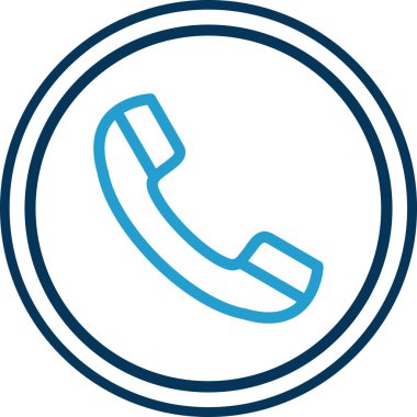 telefon ahizesi simgesi, vektör çizimi basit tasarım