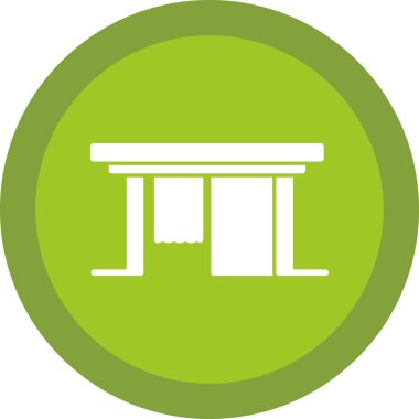 Bina. Web simgesi basit illüstrasyon