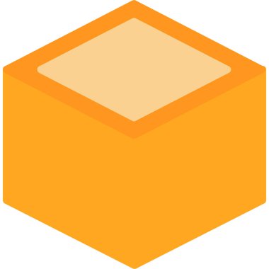 Küp simgesi, vektör illüstrasyon tasarımı