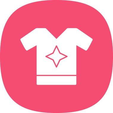 t-shirt simgesi, vektör illüstrasyonu basit tasarım