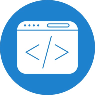 vektör ağ kodlama simgesi illüstrasyonu