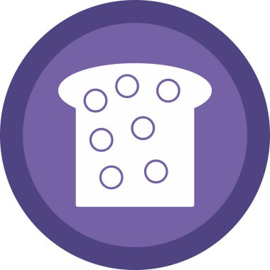 Ekmek simgesi, vektör illüstrasyonu 