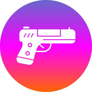 Basit düz silah vektör düz simgesi