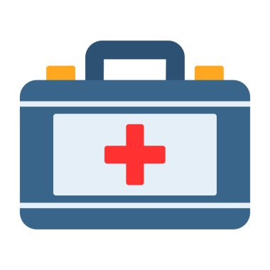 ilk yardım kiti vektör simgesi 