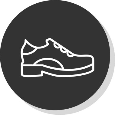Ayakkabı. Web simgesi basit illüstrasyon 