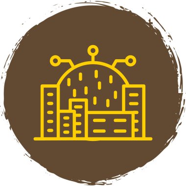 Bir ev simgesinin vektör illüstrasyonu