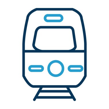 tren simgesi vektör illüstrasyonu