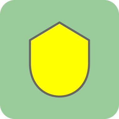 kalkan simgesi, vektör illüstrasyonu basit tasarım