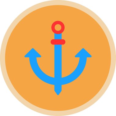 Çapa. Web simgesi basit illüstrasyon 