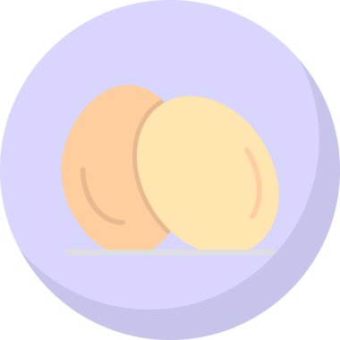 Yumurta. Web simgesi basit illüstrasyon