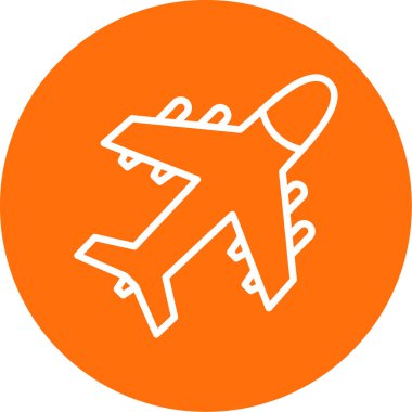 Kişisel ve ticari kullanım için uçak vektör simgesi simgesi vektör çizimi..