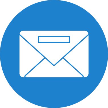 Zarf posta simgesi. Basit bir çizim. Web için zarf vektör sembolü