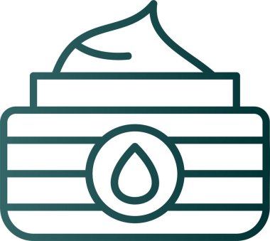 su damlası vektör çizgisi renk simgesi