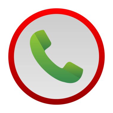 telefon ahizesi simgesi, vektör çizimi basit tasarım