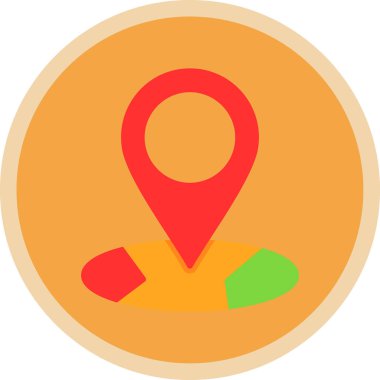 Harita işaretleyici. konum haritası simgesi 