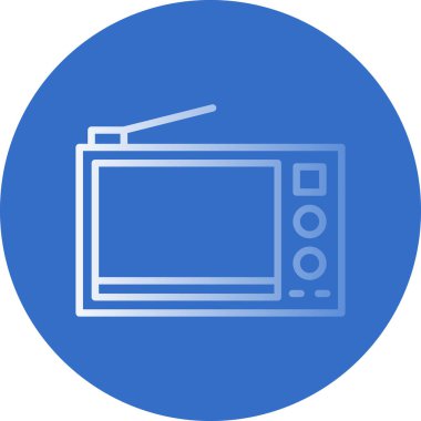 televizyon web simgesi vektör illüstrasyonu