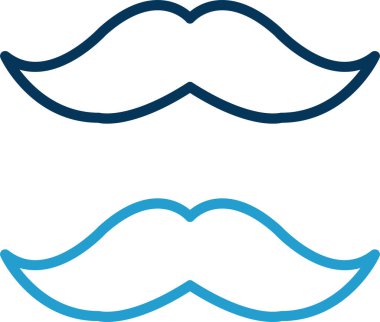 Bıyık ikonu. vektör illüstrasyonu