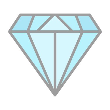 Elmas düz simge, vektör illüstrasyon tasarımı