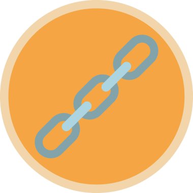 Zincir simgesi, vektör illüstrasyonu