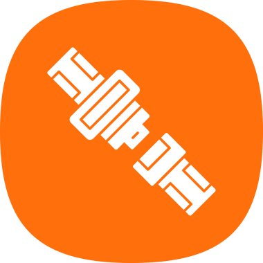 Emniyet kemeri düz simgesi, vektör illüstrasyonu 