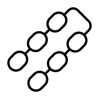 Zincir simgesi, vektör illüstrasyonu