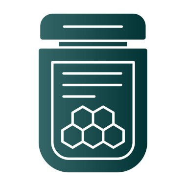 Basit Bal simgesi, vektör illüstrasyonu