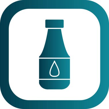 Şişe simgesinin vektör illüstrasyonu 