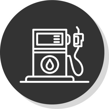 yakıt vektör simgesi modern basit vektör çizimi