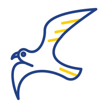 Martı. Web simgesi basit illüstrasyon 