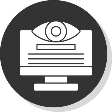 Göz. Web simgesi basit tasarım