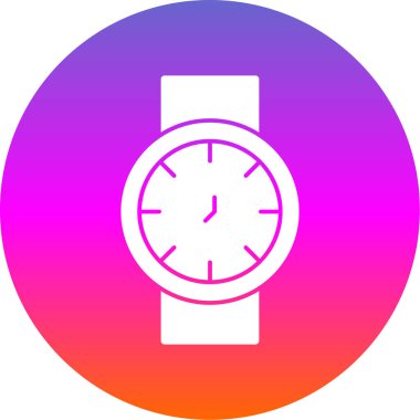 Kol saati simgesi basit tasarım 