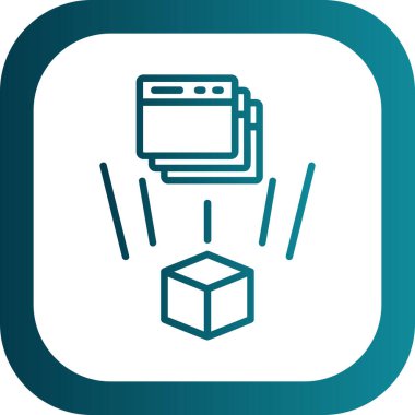 seo modern simgesinin vektör illüstrasyonu