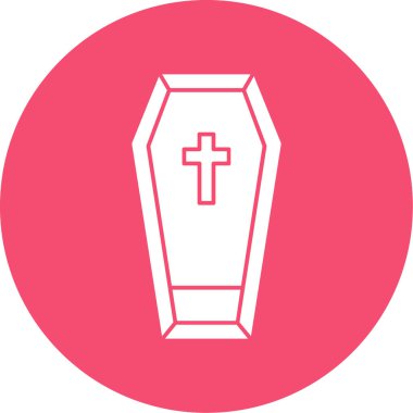 Tabut. Web simgesi basit illüstrasyon