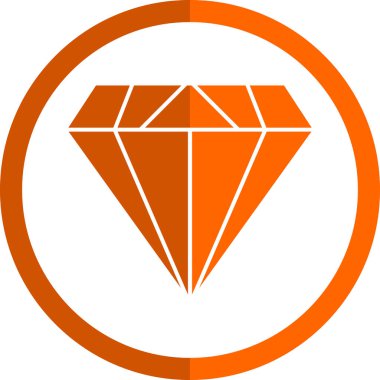 Elmas düz simge, vektör illüstrasyon tasarımı