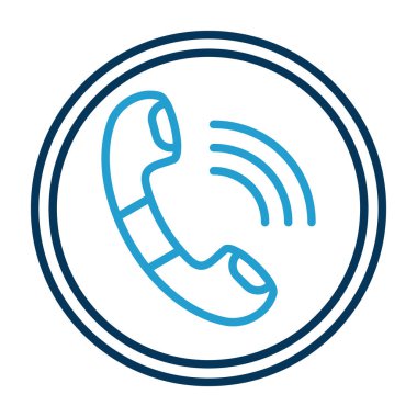 telefon ahizesi simgesi, vektör çizimi basit tasarım