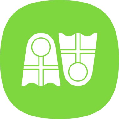 Yeşil ve beyaz arkaplanın vektör çizimi