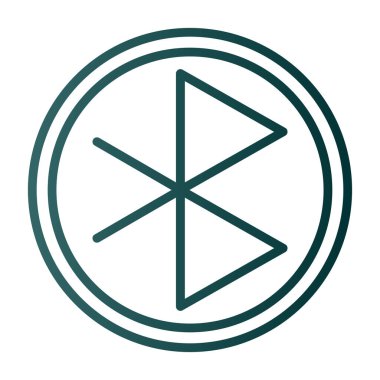 Bluetooth Web simgesi basit illüstrasyon 