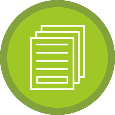 belge simgesi vektör illüstrasyonu