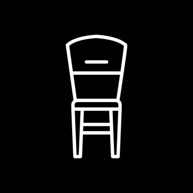 Sandalye. Web simgesi basit illüstrasyon                    